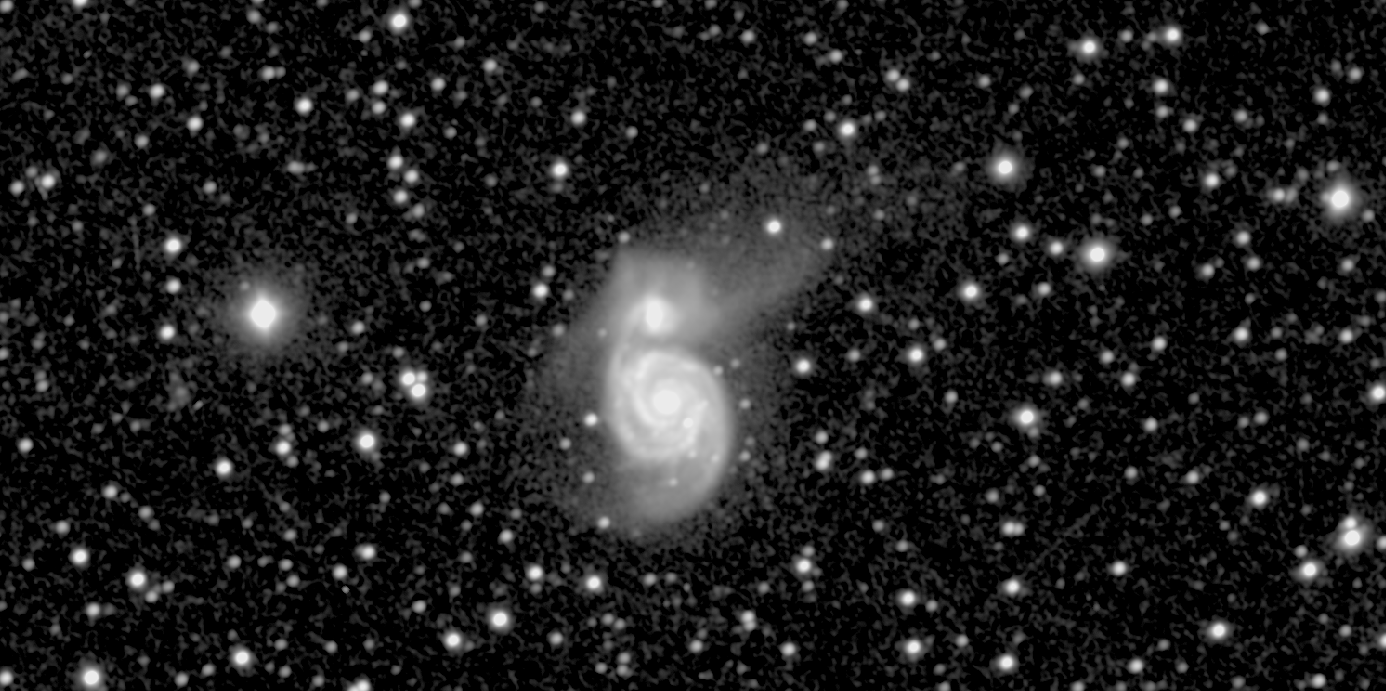 Deep widefield image of M51