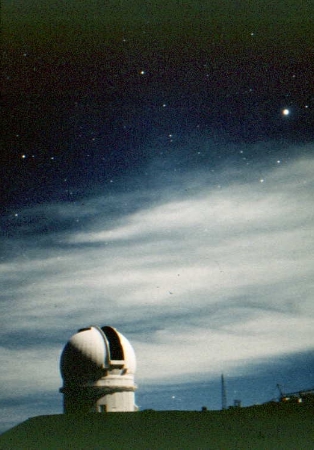 Canada-France-Hawaii telescope by moonlight