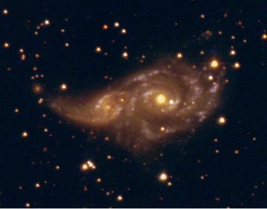 
NGC 2207+IC 2163 from SARA 0.6m telescope