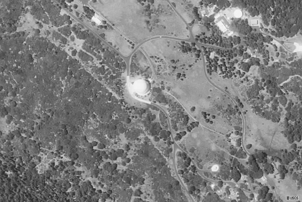 USGS aerial photograph of Palomar Observatory
