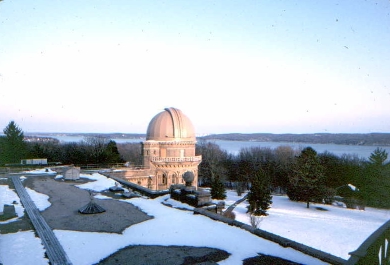Yerkes Observatory and Lake Geneva