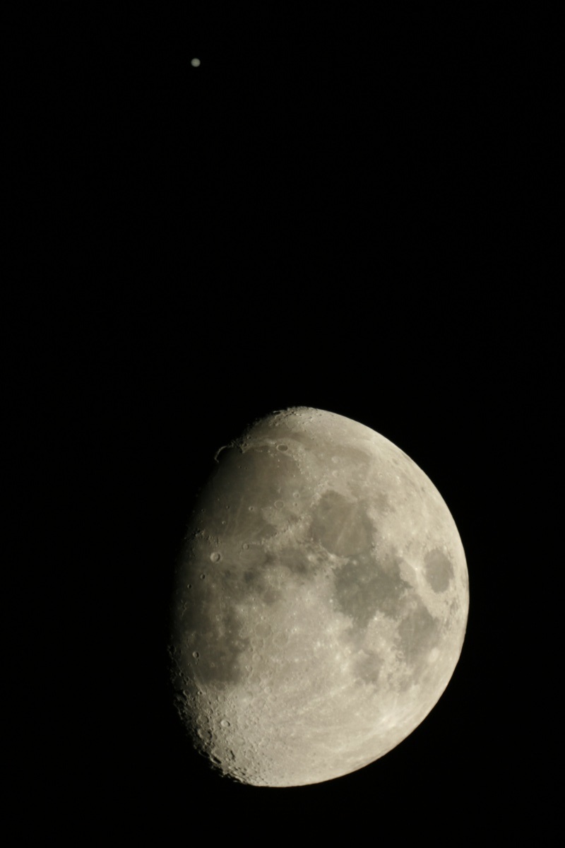 Moon/Jupiter conjunction, January 21, 2013