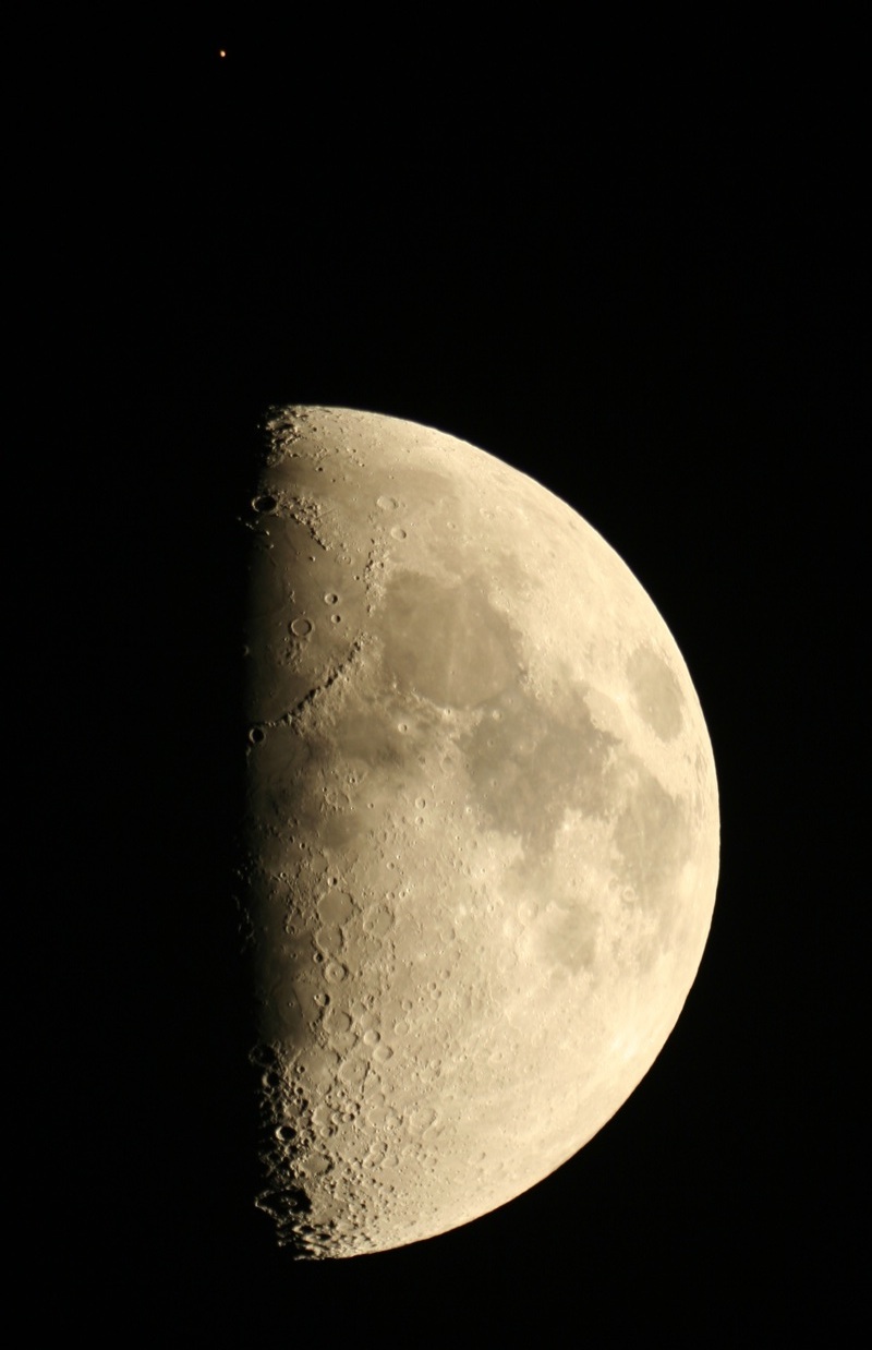 Moon/Mars conjunction, July 5, 2014