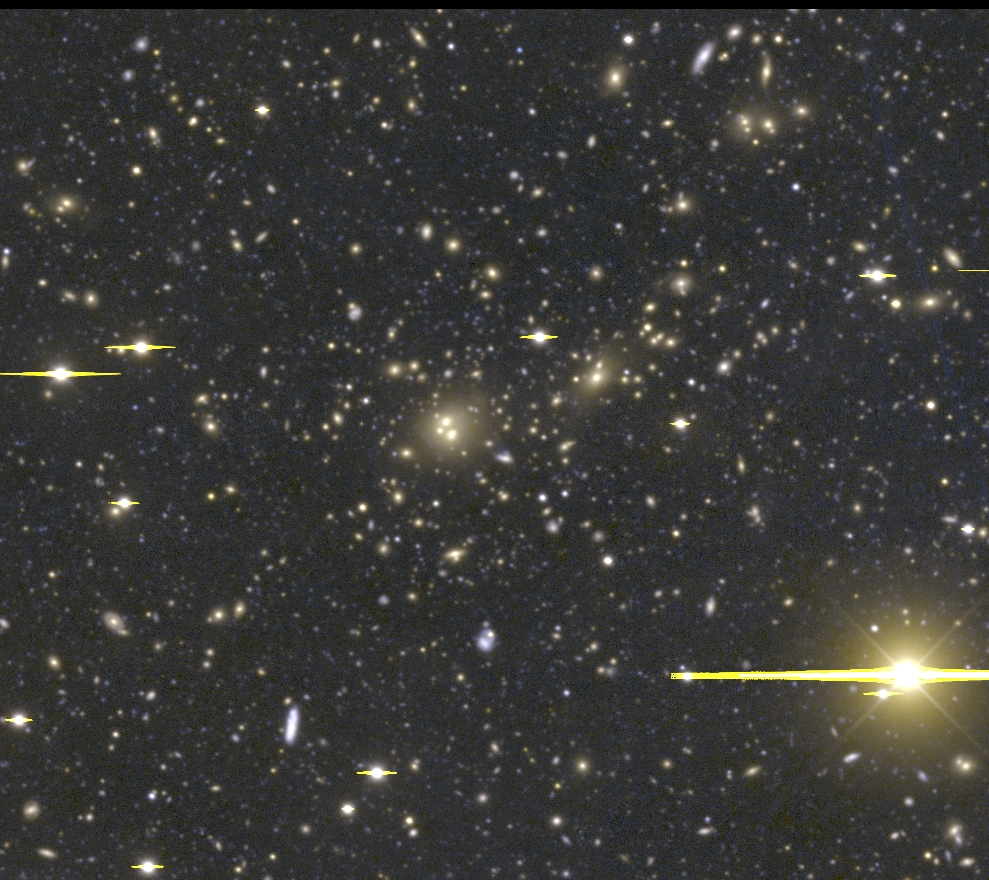 Position of 4m Mosaic image of Abell 2125