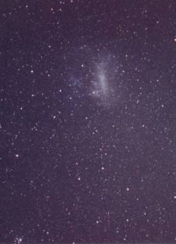 Piggyback photo of the Large Magellanic Cloud
