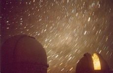 CTIO domes, and star trails in Crux