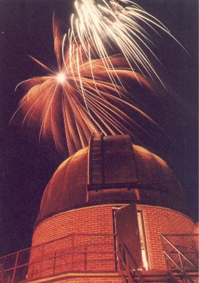 Homecoming fireworks over UA Observatory