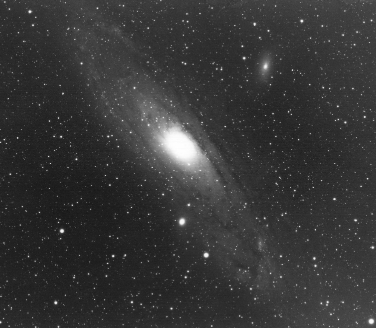 Blue-light photo of M31