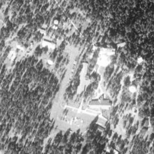 USGS aerial photo of Lowell Observatory