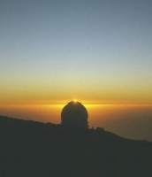 Sunset over William Herschel Telescope